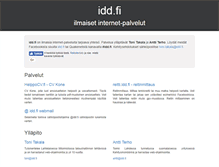 Tablet Screenshot of idd.fi